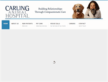 Tablet Screenshot of carlinganimalhospital.com